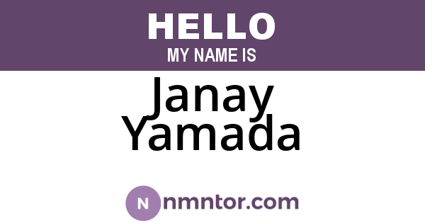 Janay Yamada
