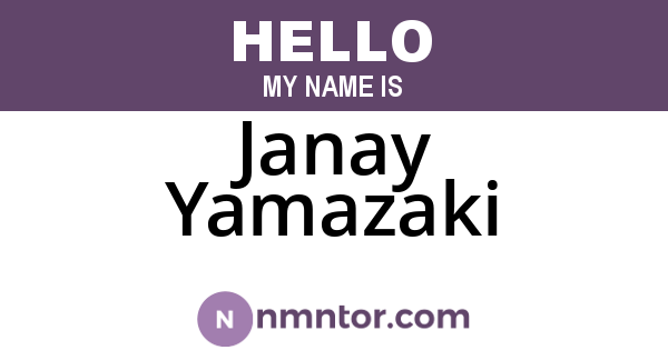 Janay Yamazaki