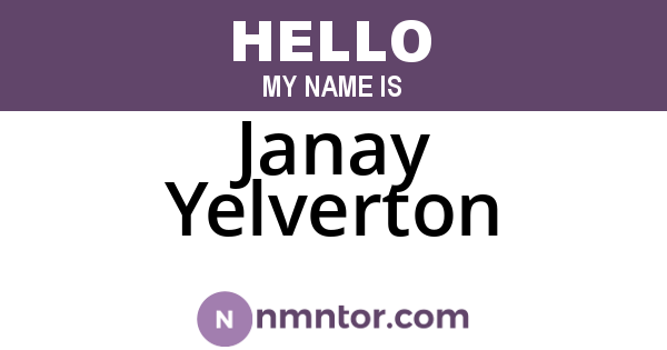 Janay Yelverton