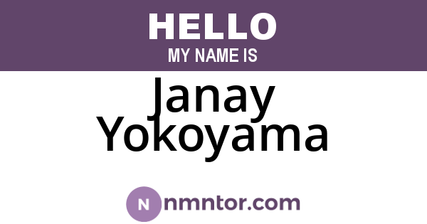 Janay Yokoyama