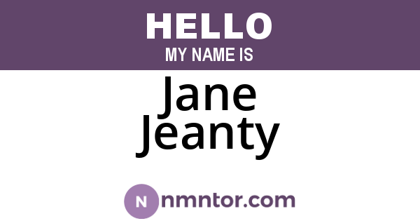 Jane Jeanty
