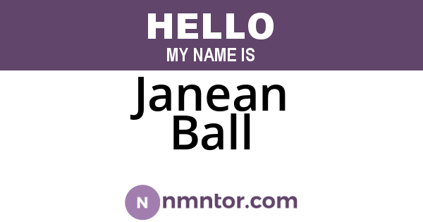 Janean Ball