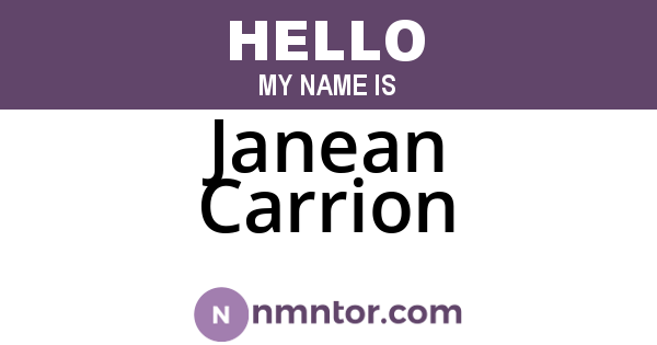 Janean Carrion