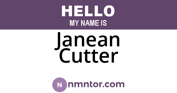 Janean Cutter