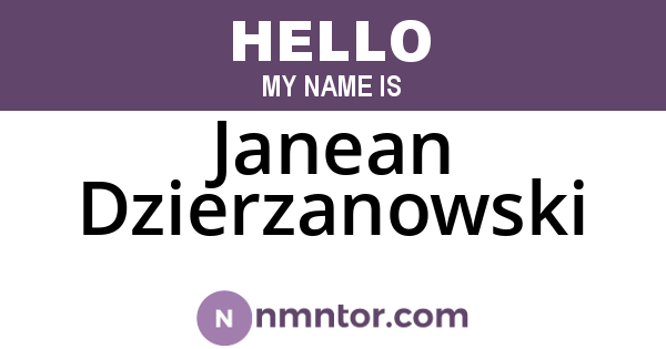 Janean Dzierzanowski