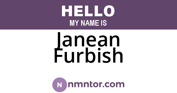 Janean Furbish