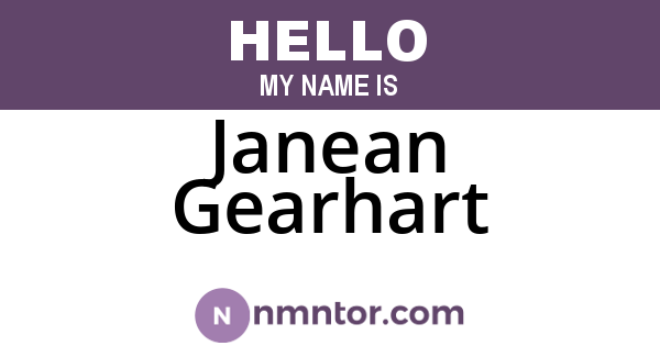 Janean Gearhart
