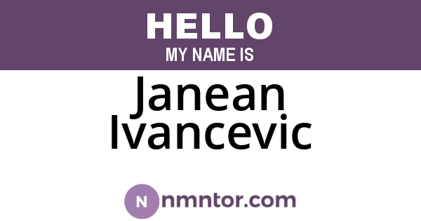 Janean Ivancevic