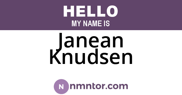 Janean Knudsen