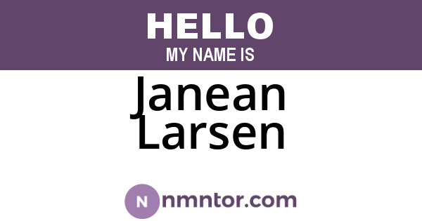 Janean Larsen