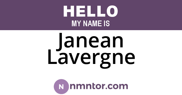 Janean Lavergne