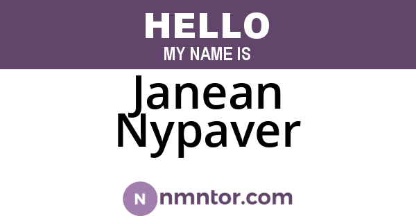 Janean Nypaver