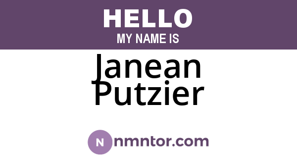 Janean Putzier