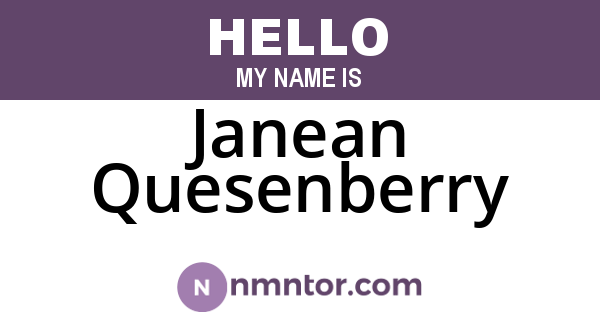 Janean Quesenberry