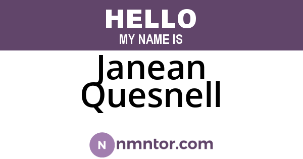 Janean Quesnell