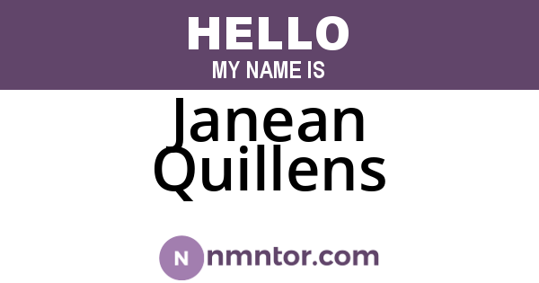 Janean Quillens