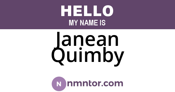Janean Quimby