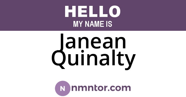 Janean Quinalty
