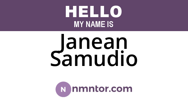 Janean Samudio