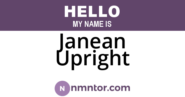 Janean Upright