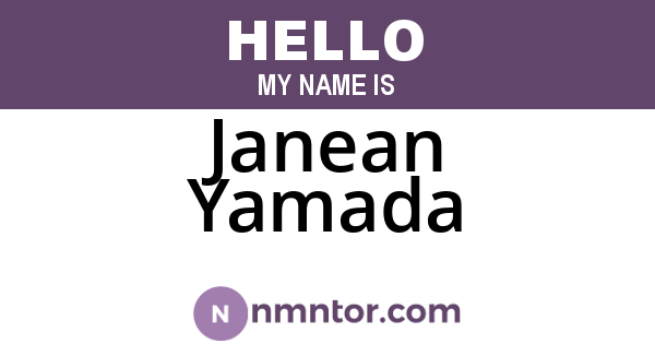 Janean Yamada