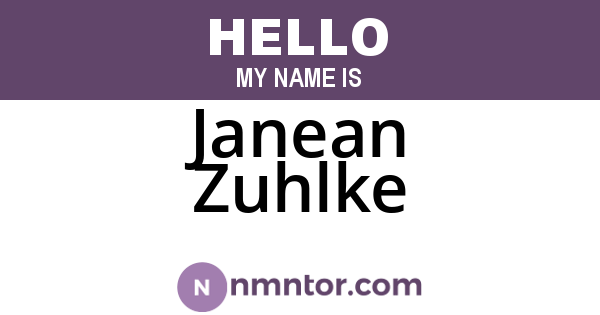 Janean Zuhlke