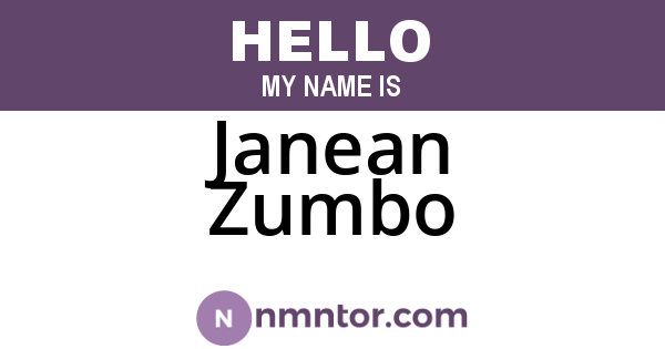 Janean Zumbo