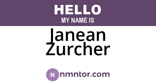 Janean Zurcher