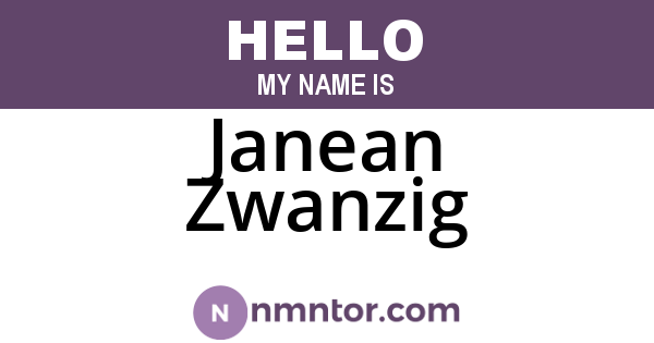 Janean Zwanzig