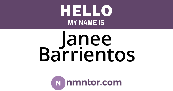 Janee Barrientos