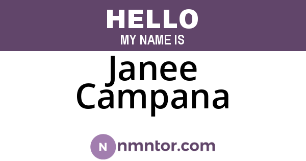 Janee Campana