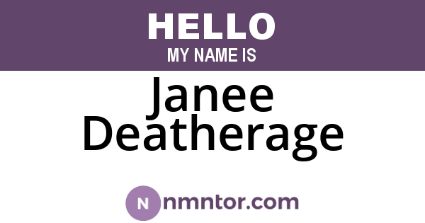 Janee Deatherage
