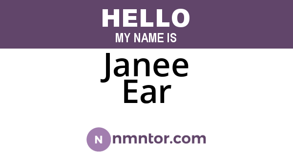 Janee Ear