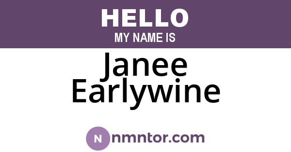 Janee Earlywine
