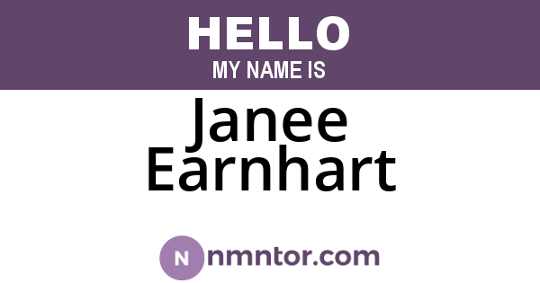 Janee Earnhart