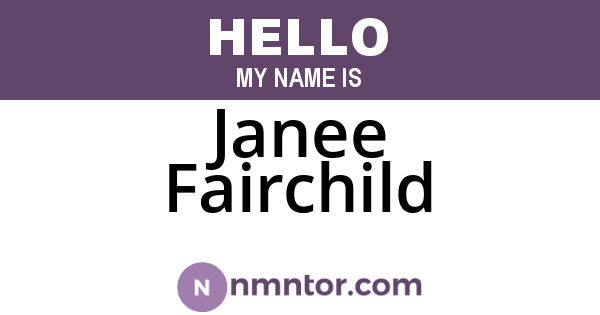 Janee Fairchild