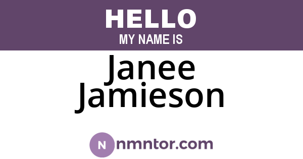 Janee Jamieson