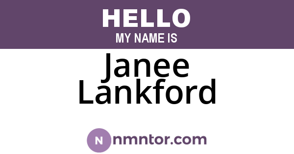 Janee Lankford