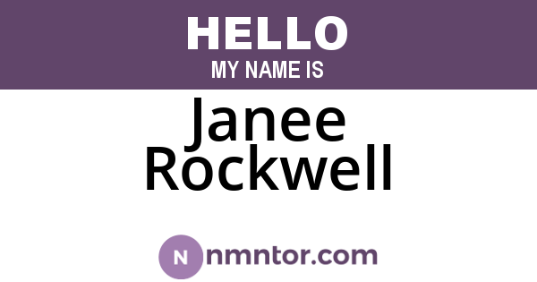 Janee Rockwell