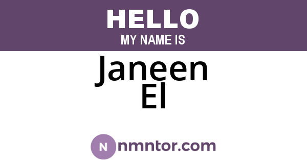 Janeen El