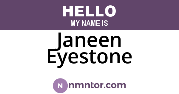 Janeen Eyestone