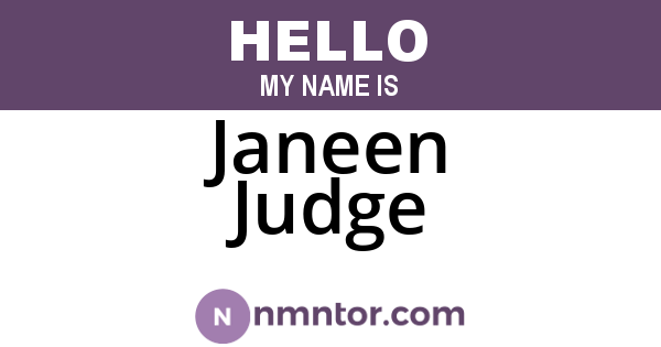 Janeen Judge