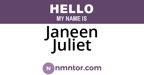 Janeen Juliet