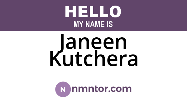 Janeen Kutchera