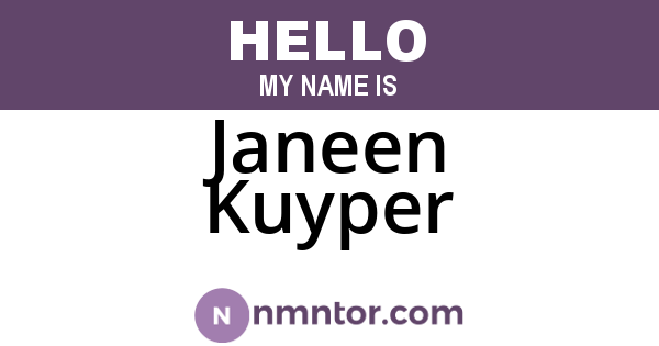 Janeen Kuyper