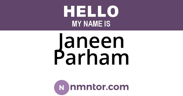 Janeen Parham