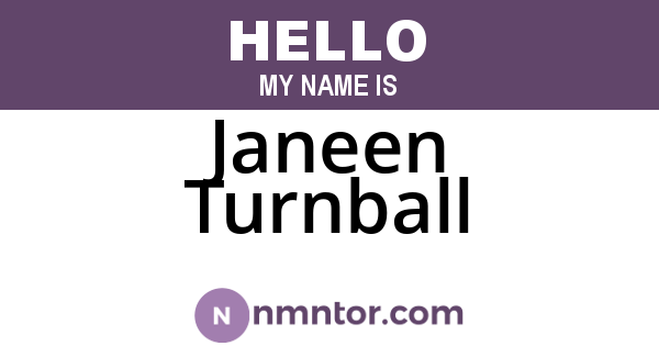 Janeen Turnball