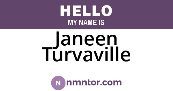 Janeen Turvaville