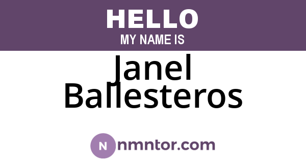 Janel Ballesteros
