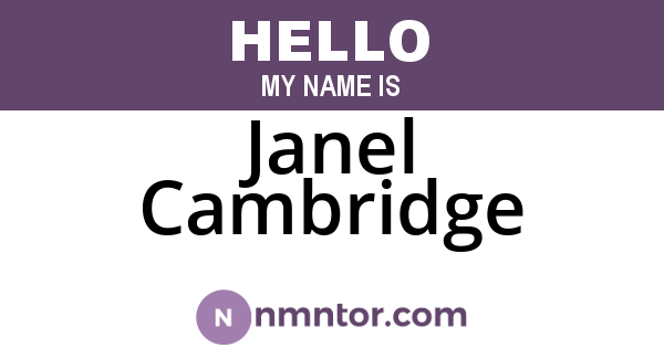 Janel Cambridge